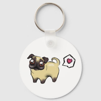 Pug Love Key Ring