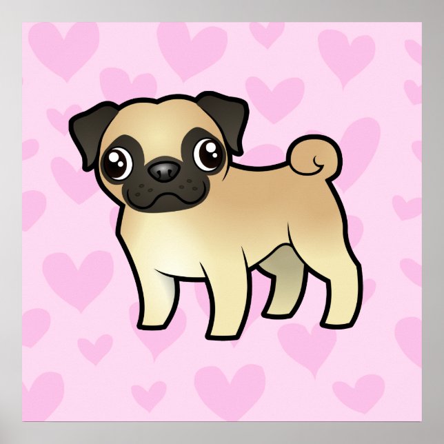 Pug Love Poster (Front)