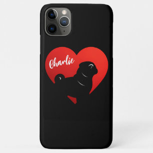 Pug Love Valentine Day, Wife  Gift Animal Lover Case-Mate iPhone Case