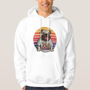Pug Love Vibes Hoodie