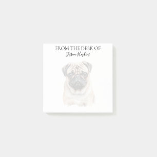 Pug Lover Monogrammed Notes