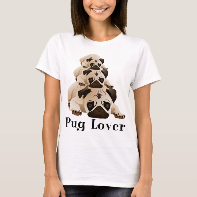 Pug Lover.png T-Shirt (Front)