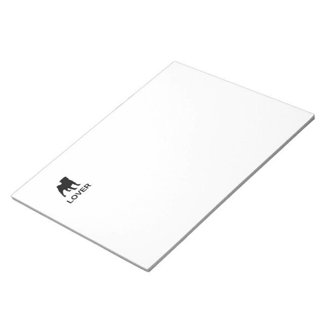 pug lover silo notepad (Angled)