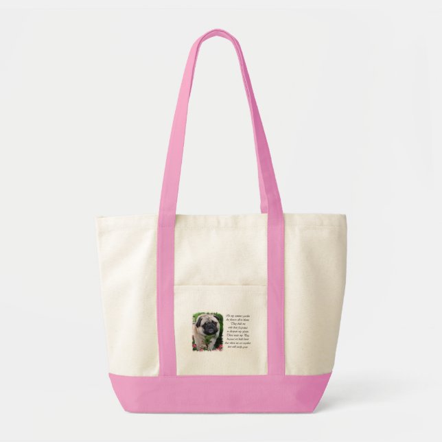 Pug Lovers Art Tote Bag (Front)