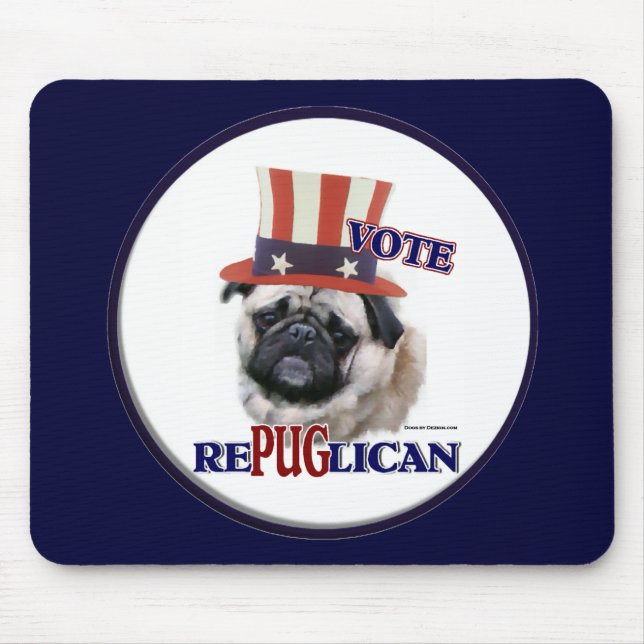Pug Lovers Gifts Mouse Pad (Front)