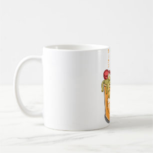 Pug Loves Ramen Noodles  Coffee Mug