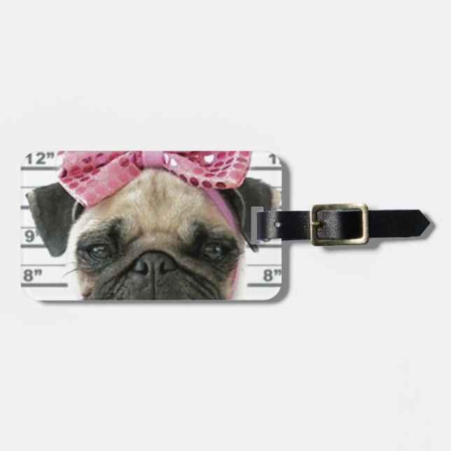 Pug Luggage Tag (Front Horizontal)