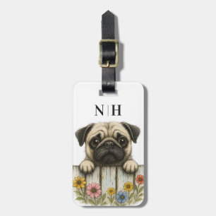 Pug Luggage Tags