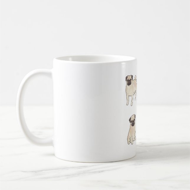 Pug Magic Coffee Mug (Left)