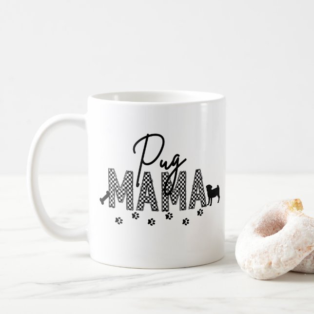 Pug Mama Coffee Mug (With Donut)
