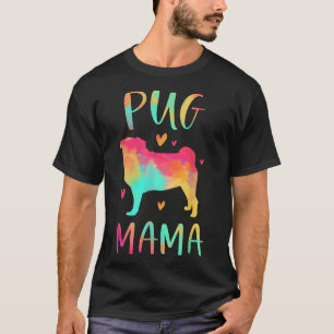 Pug Mama Colourful Pug Gifts Dog Mum Classic T-Shi T-Shirt