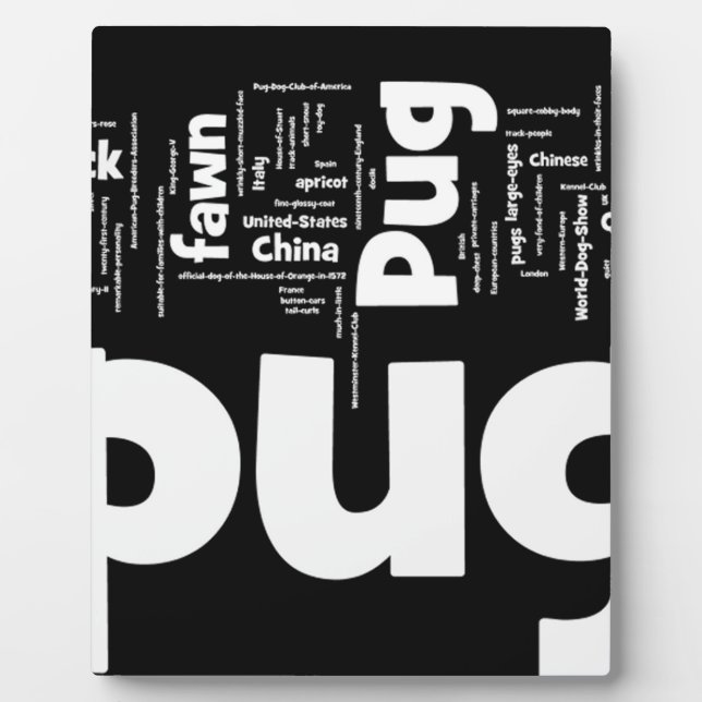 pug mashup.png plaque (Front)