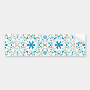 Pug Modern Pattern / Mopsmuster Bumper Sticker