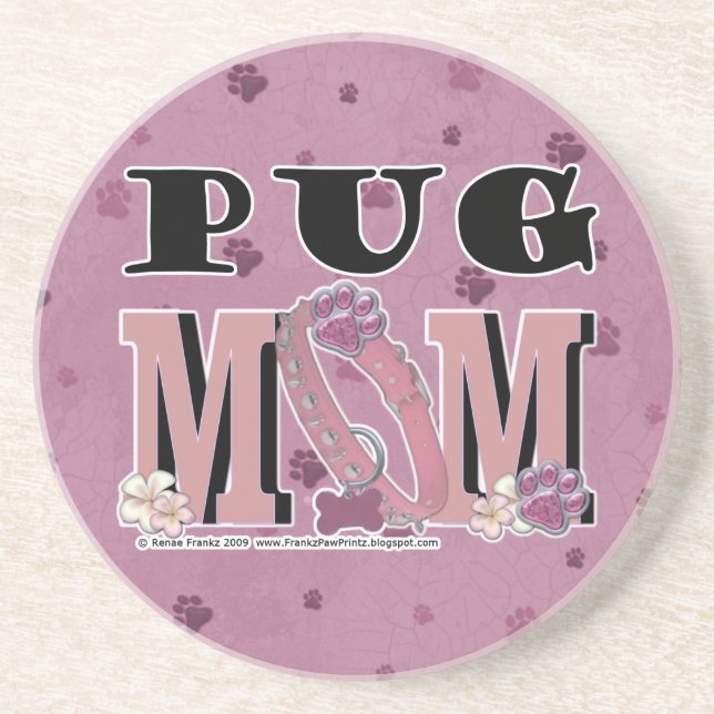 Pug MOM Coaster (Front)