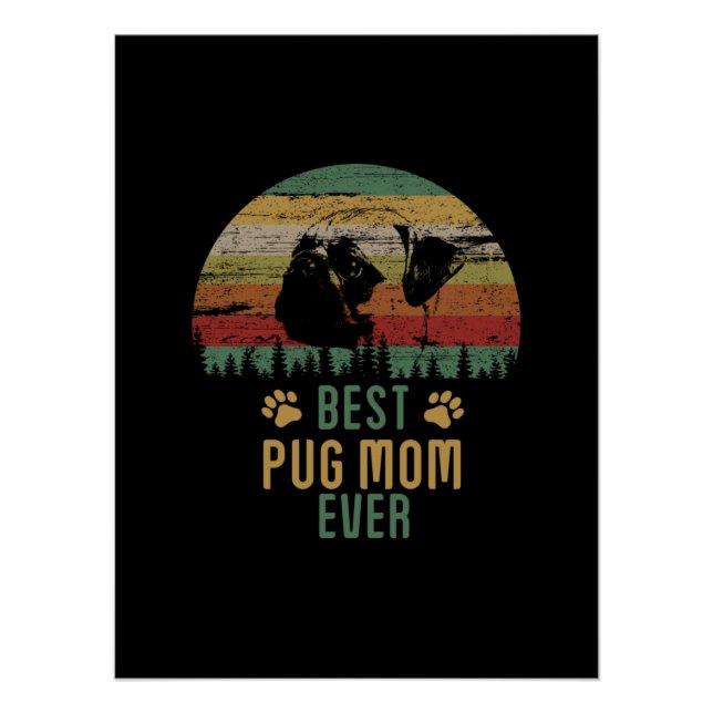 Pug mom poster (Front)