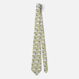 Pug Mops 2 sides printed Tie