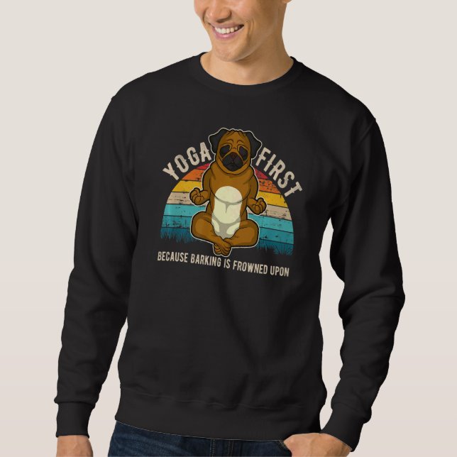 Pug Mops Carlin Dog Breed  36 Sweatshirt (Front)