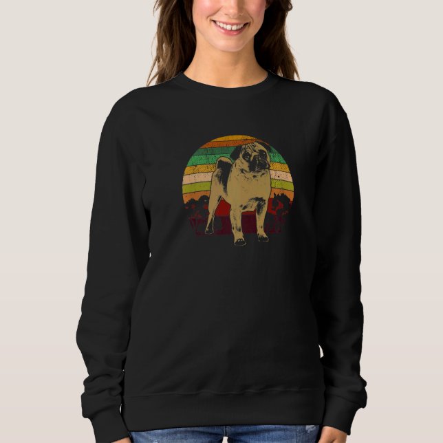 Pug Mops Carlin Dog Breed  43 Sweatshirt (Front)