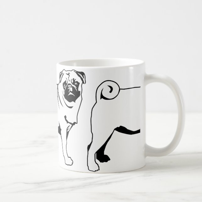 Pug Mops Coffee Mug (Right)