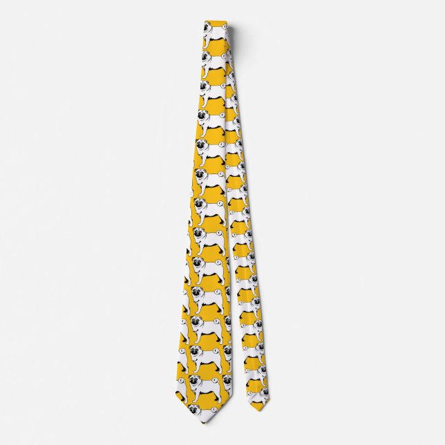 Pug Mops Tie (Front)