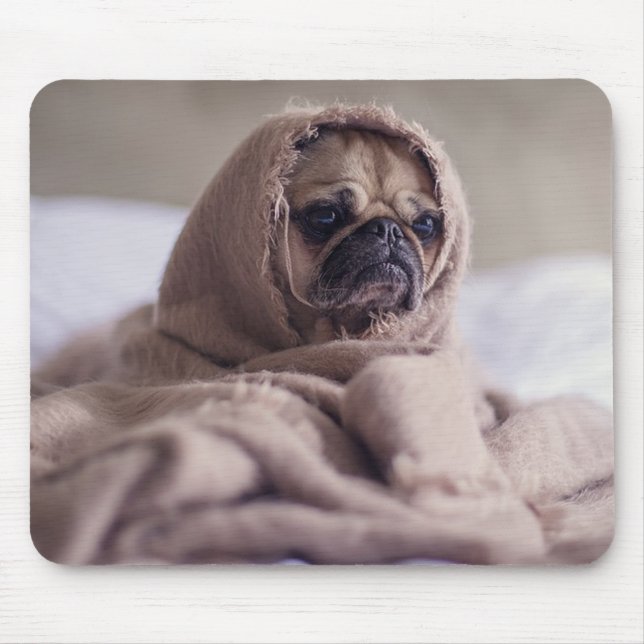 Pug Mouse Pad (Front)