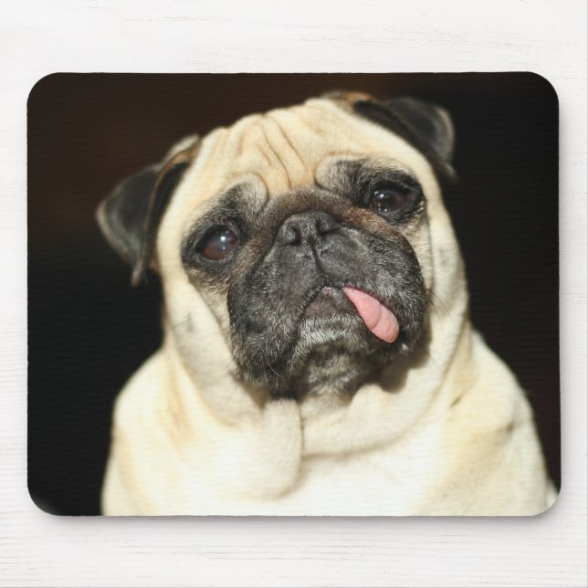 pug mouse pad (Front)