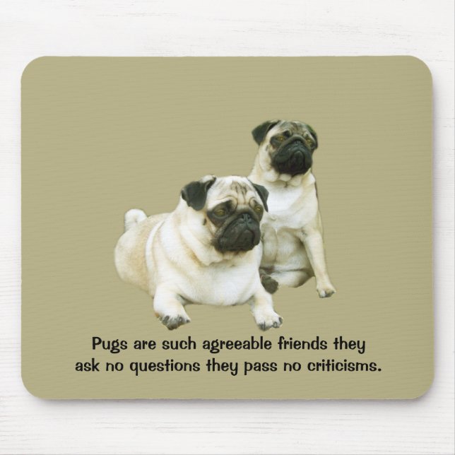 Pug Mousepad (Front)