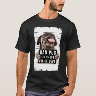 Pug Mug Shot T-Shirt