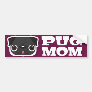 Pug Mum Bumper Sticker