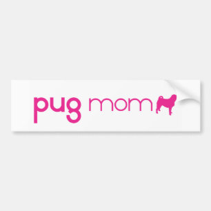 Pug Mum Bumper Sticker