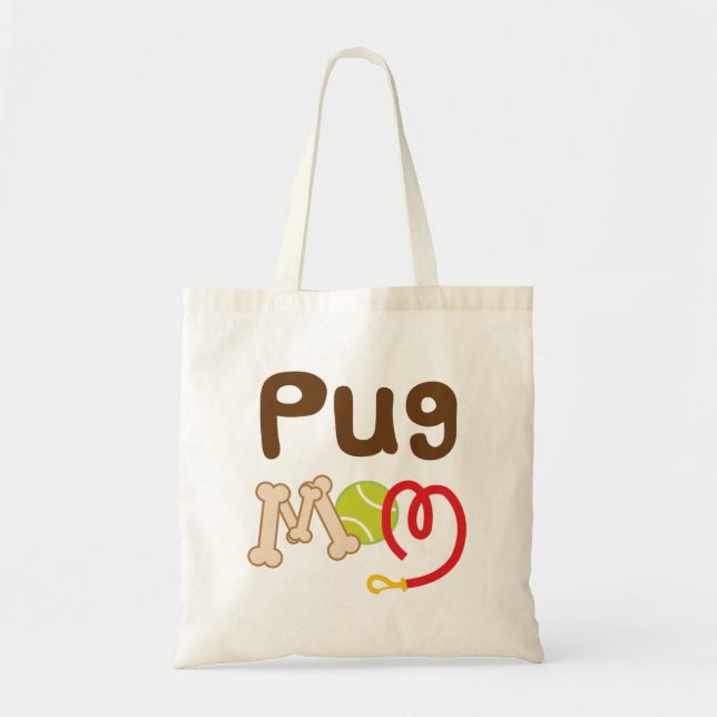 Pug Mum (Dog Breed) Tote Bag (Front)