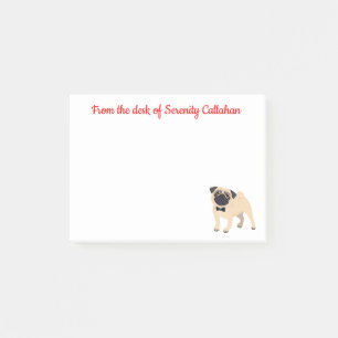 Pug Mum Puppy Dog Dad Rescue Puppies Post-it Notes