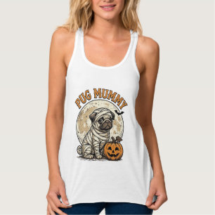 Pug Mummy Halloween Vintage Dog Shirt Design_1