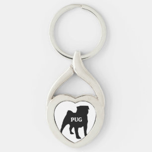 pug name silo key ring
