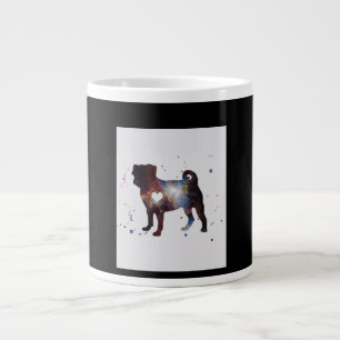 Pug Nebula Pug Dog Lover Nebula Lover Gift Large Coffee Mug