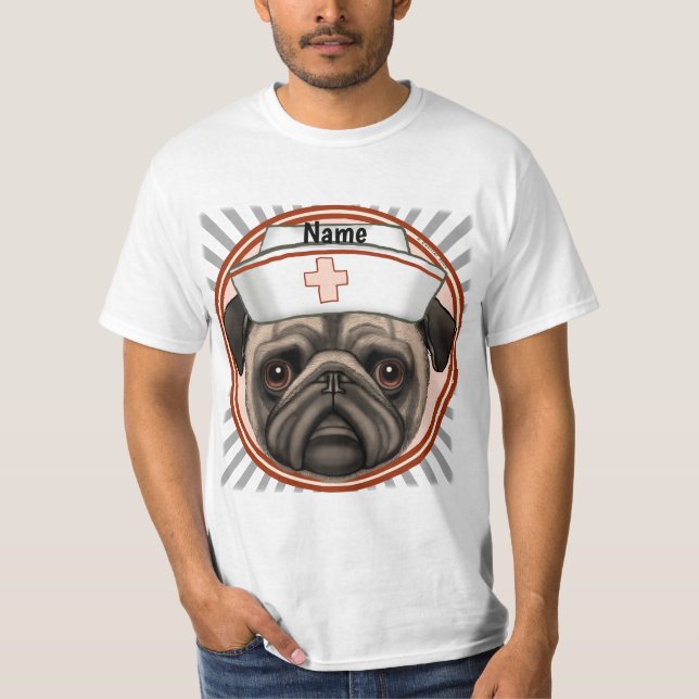 Pug nurse  T-Shirt (Front)