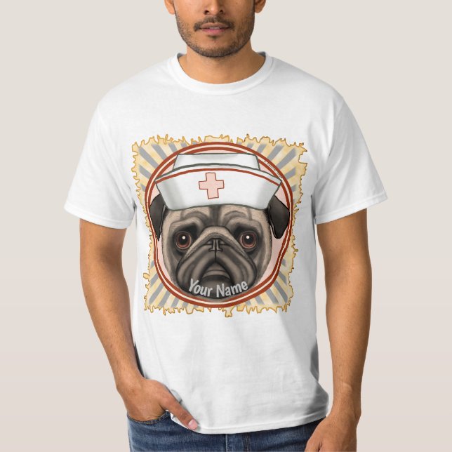 Pug Nurse tshirt (Front)