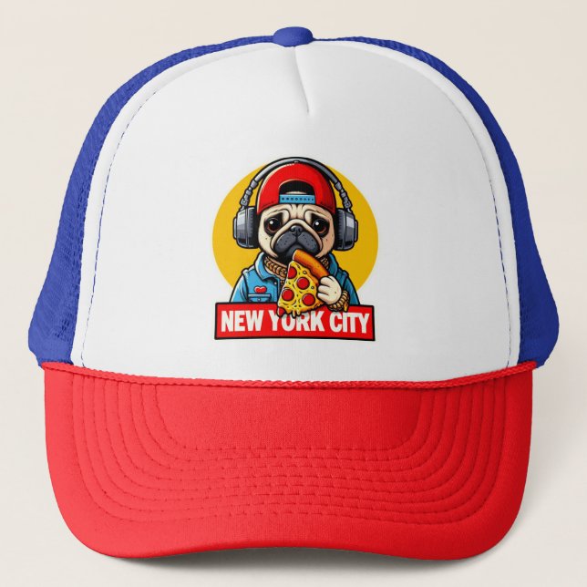 PUG-NYC STYLE 5 TRUCKER HAT (Front)