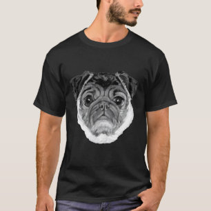 Pug O My Heart ~ Face ~ Black and white Classic 2 T-Shirt