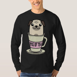 Pug Of Tea Cool Herbal Beverage Drinkers Funny Ani T-Shirt