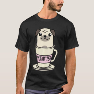 Pug Of Tea Cool Herbal Beverage Drinkers Funny Ani T-Shirt
