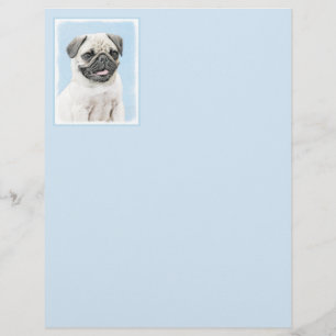 Pug Painting - Cute Original Dog Art