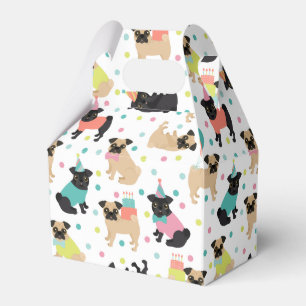 Pug Party Favour Box