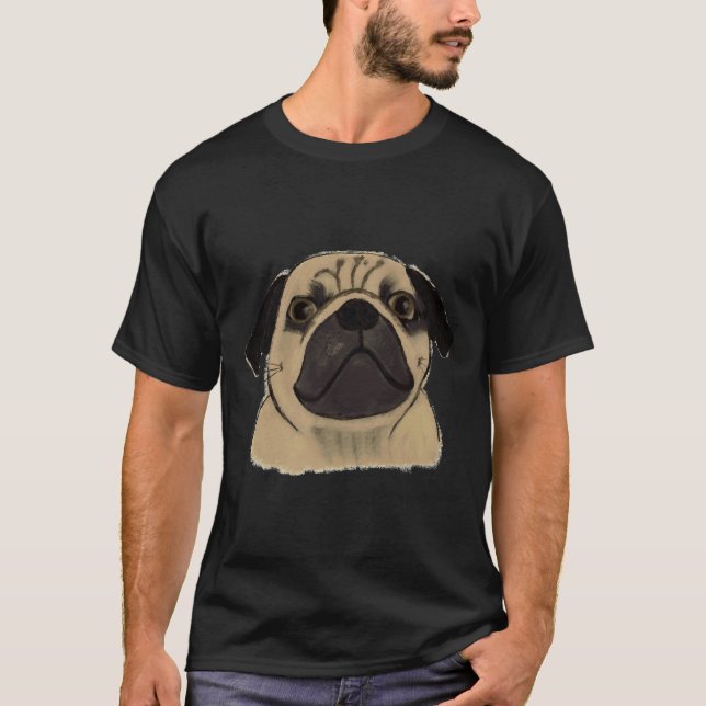 Pug Pastel  Classic  125 T-Shirt (Front)