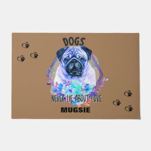 "PUG" PERSONALIZED DOORMAT