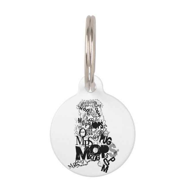 Pug Pet Tag (Front)