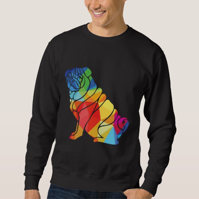 Pug Picture Dog Classic T-Shirt 37 Sweatshirt (Front)