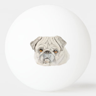 Pug Ping Pong Ball