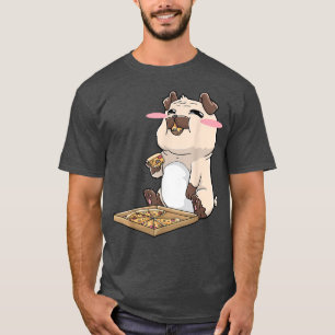 Pug Pizza Anime Kawaii Cute Gift 26704841 T-Shirt