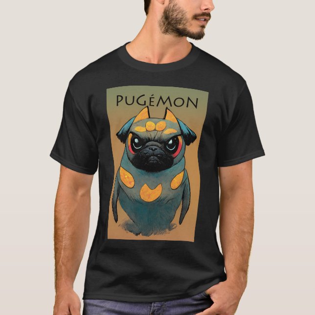 pug pokemon T-Shirt (Front)